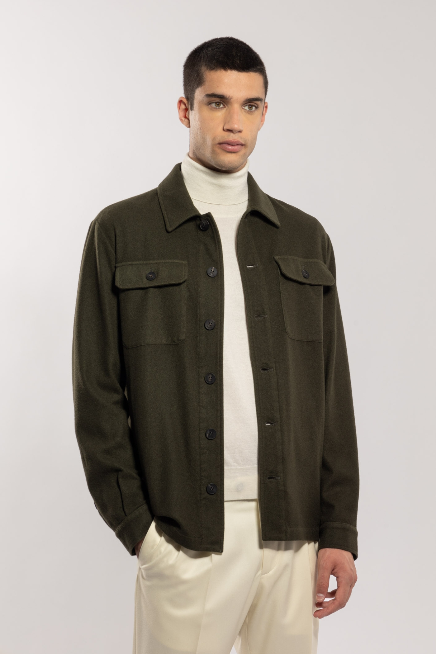 Cashmere Overshirt Jacket