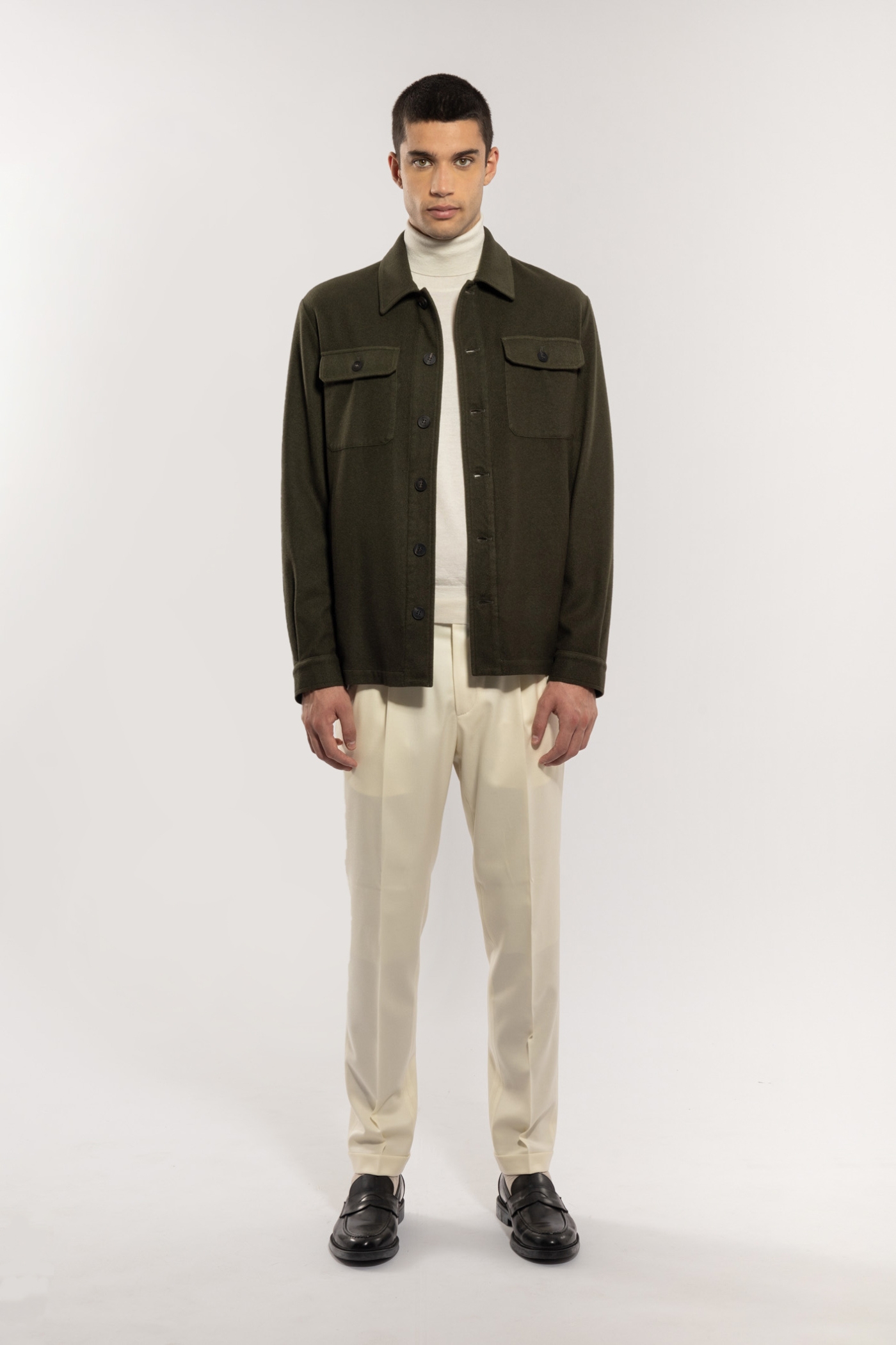 Giacca Overshirt in Cashmere