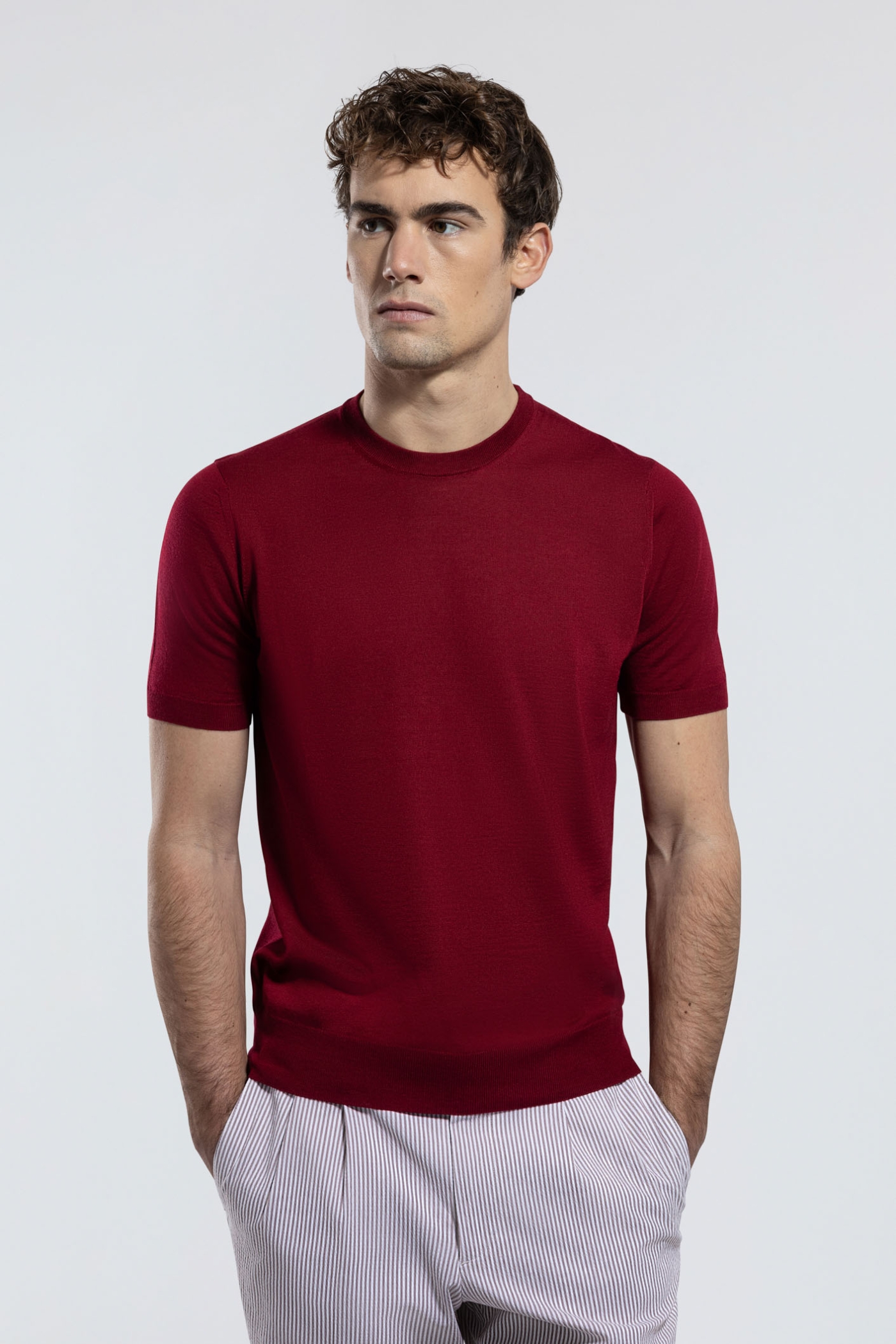 Silk-blend T-shirt