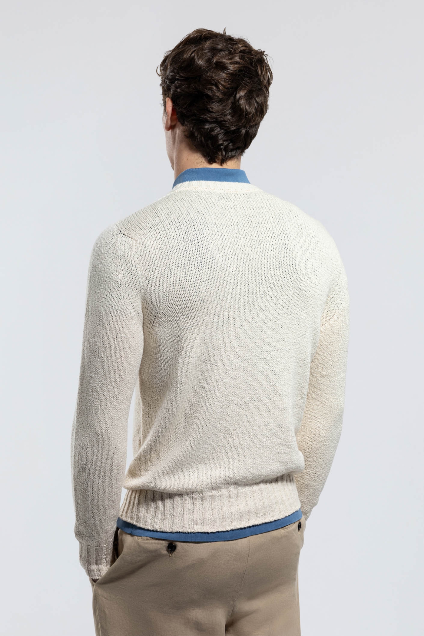 Cotton V-neck Sweater