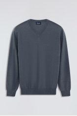 Maglia Scollo a V in misto Cashmere