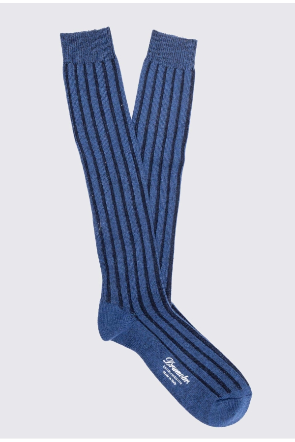 Ribbed Socks with Cashmere