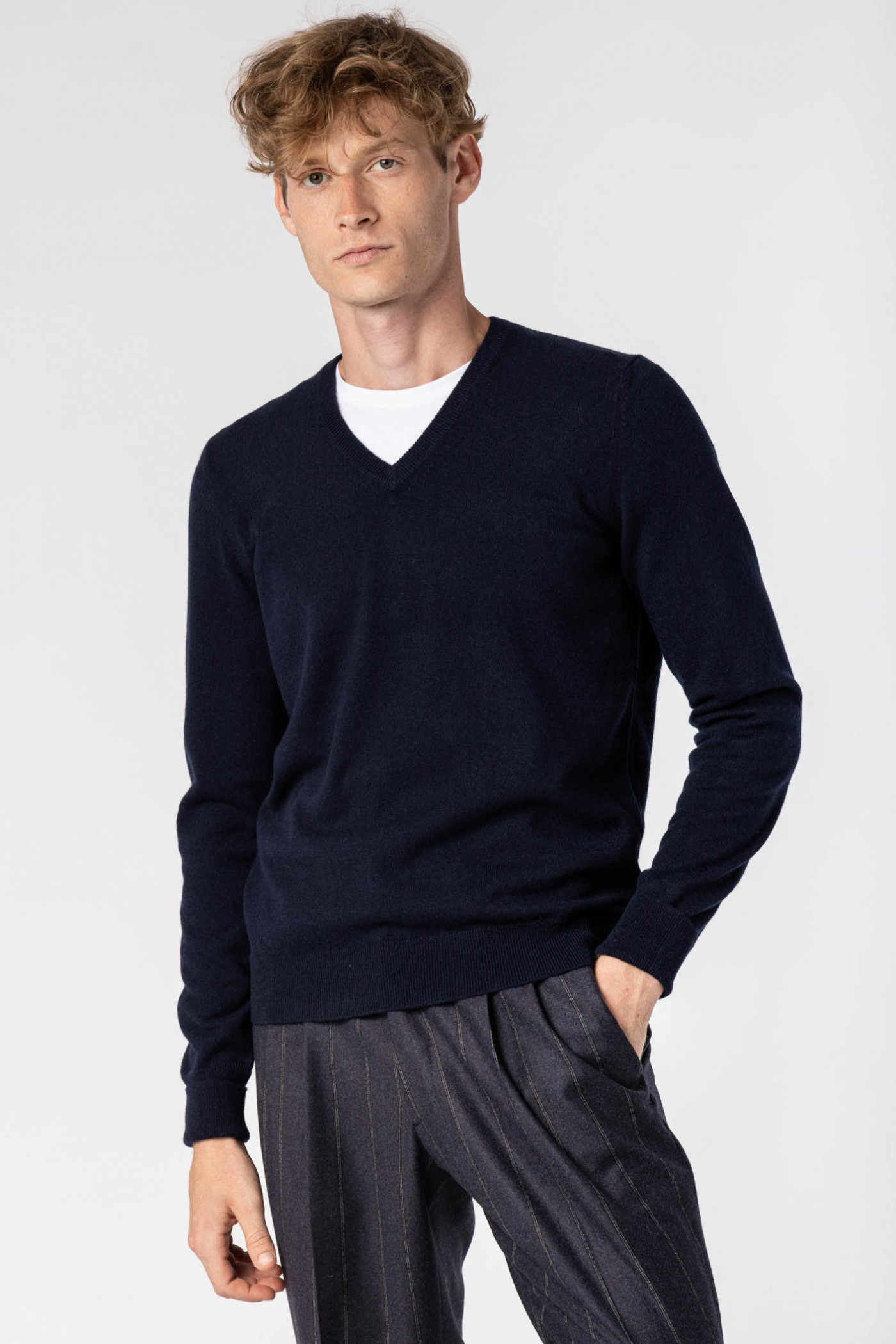 Maglia Scollo V in Cashmere