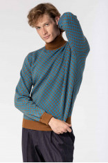 Cashmere Razor Blade Turtleneck Sweater