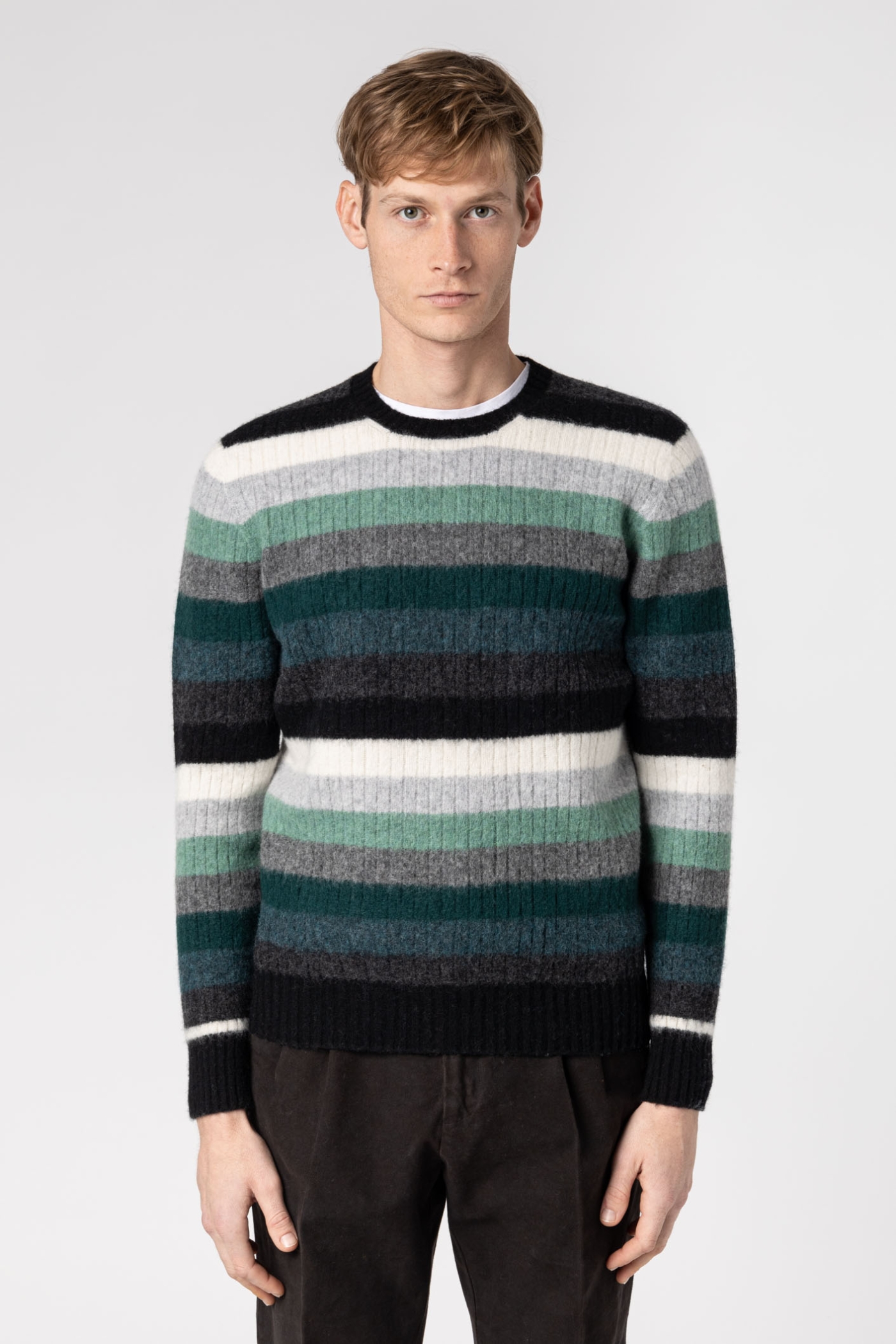 Maglia girocollo random stripes