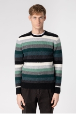 Maglia girocollo random stripes