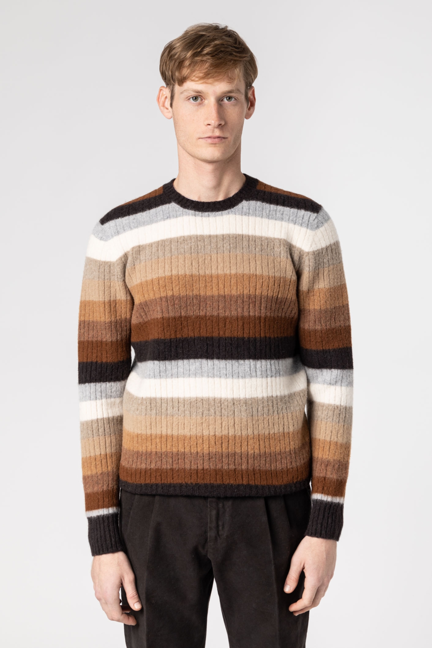 Random Stripes Crewneck Sweater