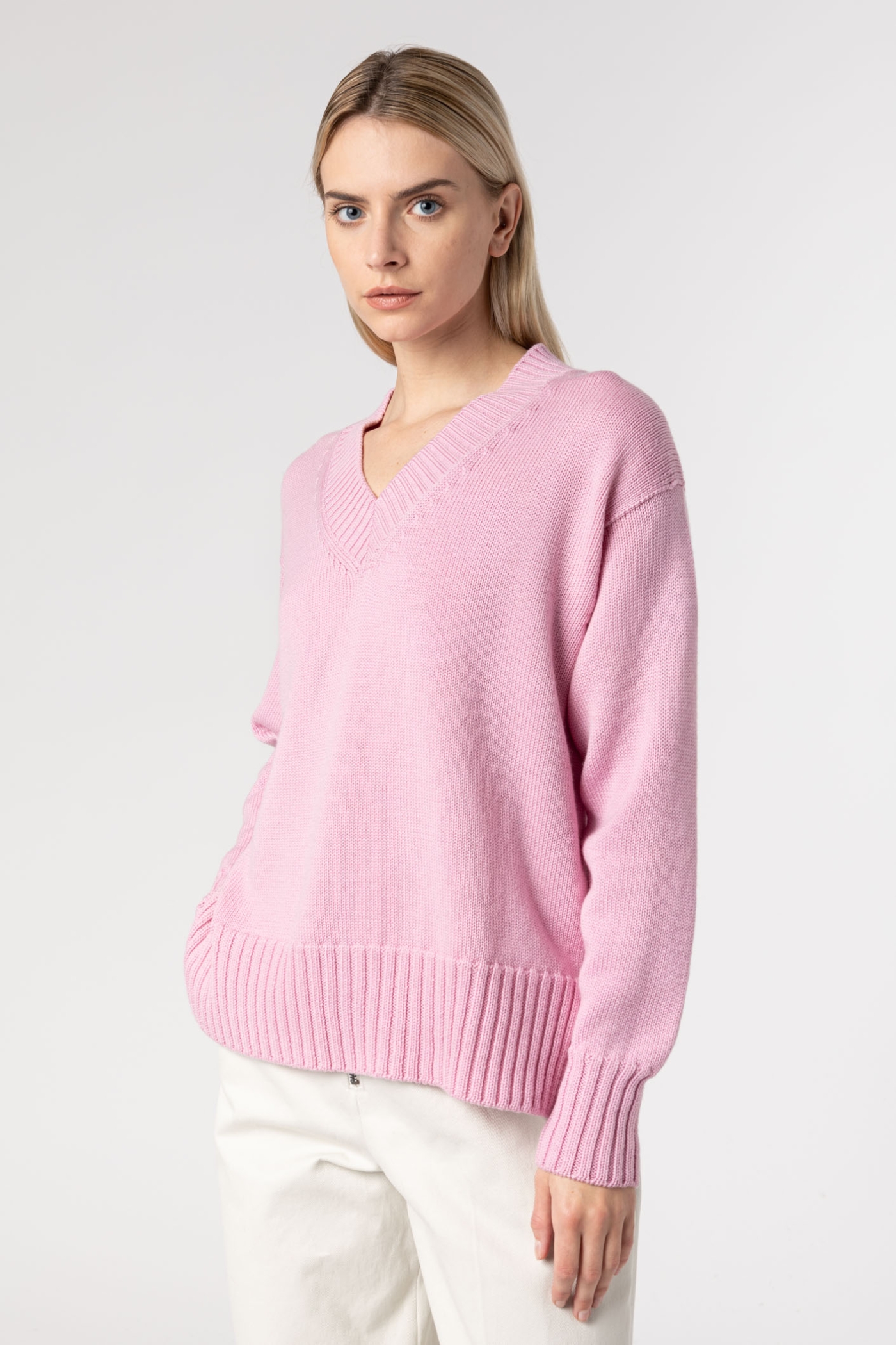 Wool V-Neck Sweater