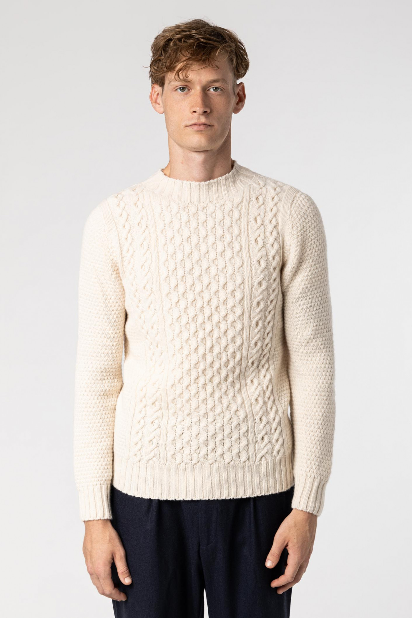 Cable Knit Wool Sweater