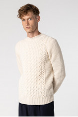 Cable Knit Wool Sweater