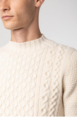 Cable Knit Wool Sweater