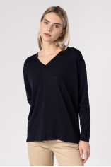 Extrafine Wool V-Neck Sweater