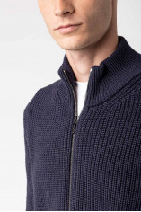 High Neck Sweater with Zip