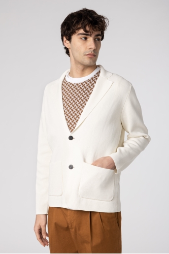 Cotton Single Breasted Jacket