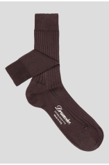 Classic rib mid calf socks 100% Filo scozia cotton