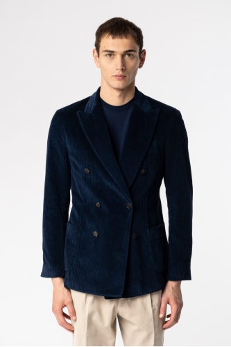 Cotton Double-breasted Jacket