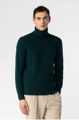 Cable Knit Wool Sweater