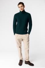 Cable Knit Wool Sweater