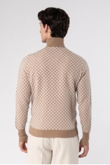 Cashmere Razor Blade Turtleneck Sweater