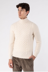 Cable Knit Wool Sweater