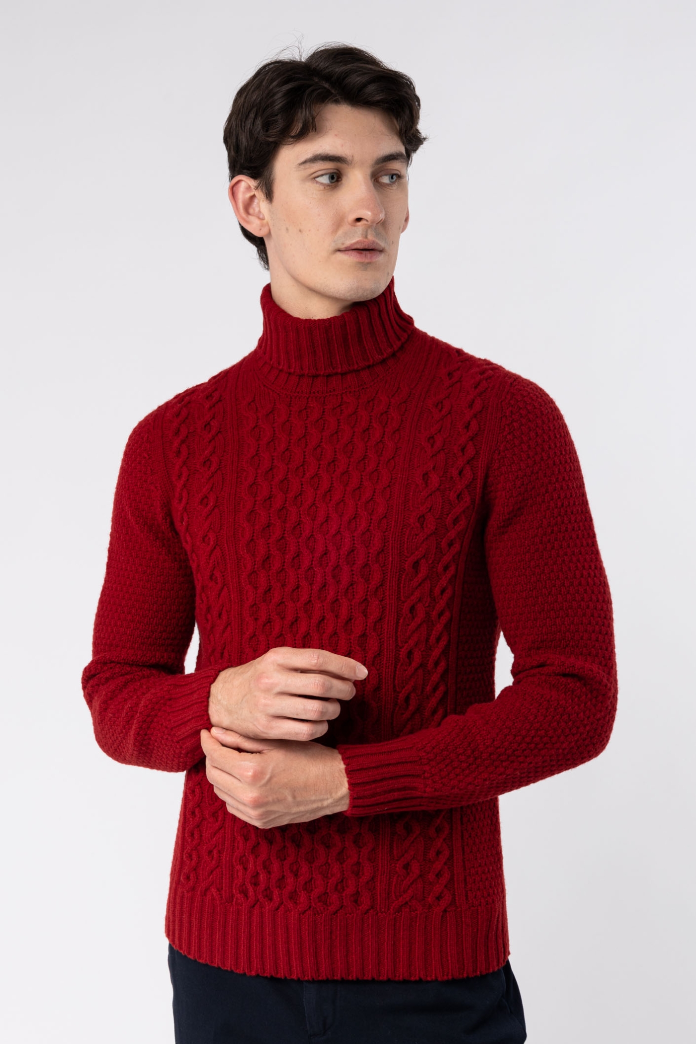 Cable Knit Wool Sweater