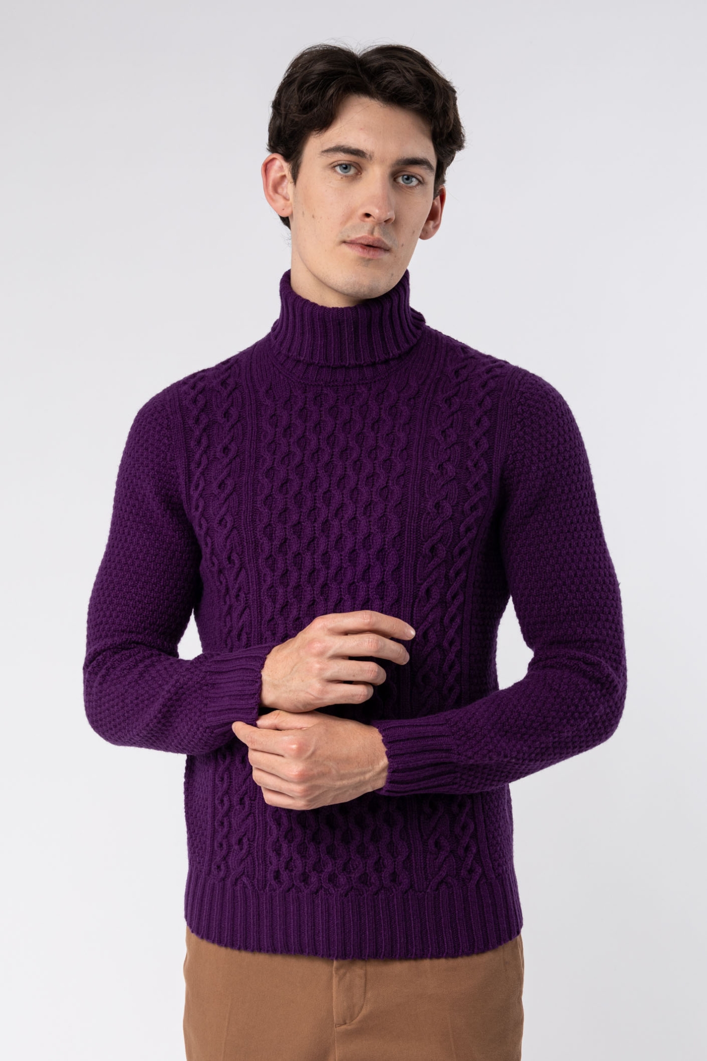 Cable Knit Wool Sweater