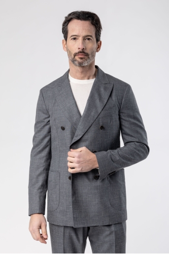 Double Breasted Wool Jacket 