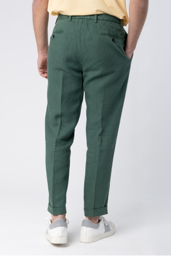 Linen Pleated Trousers
