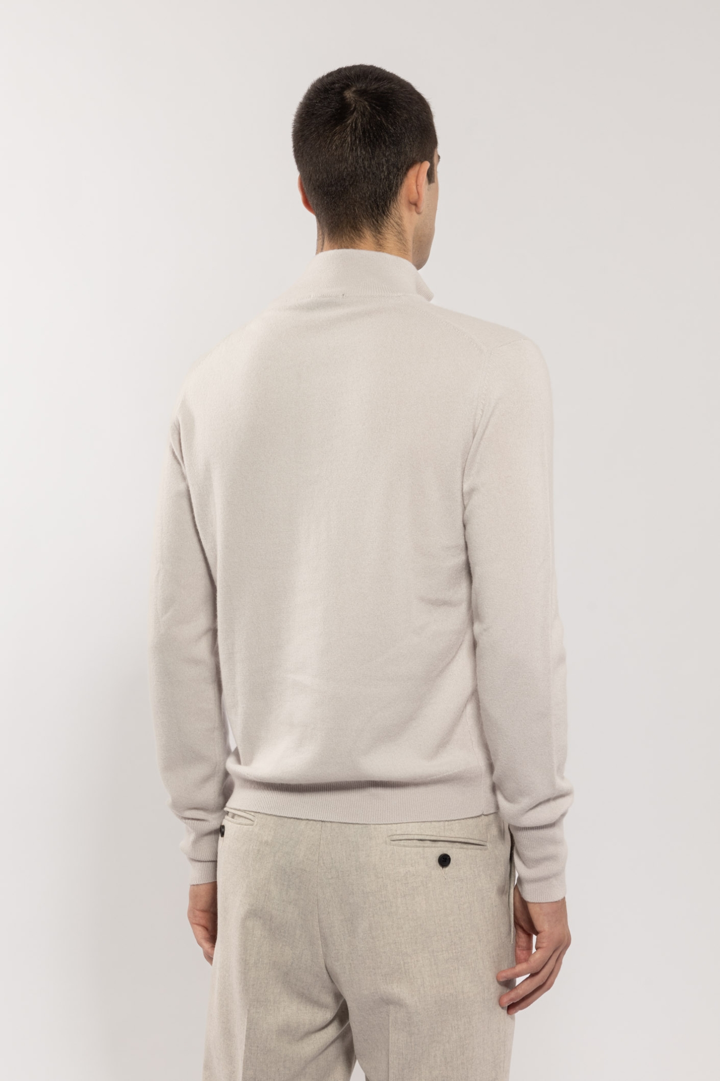 Serafino con Zip in Cashmere