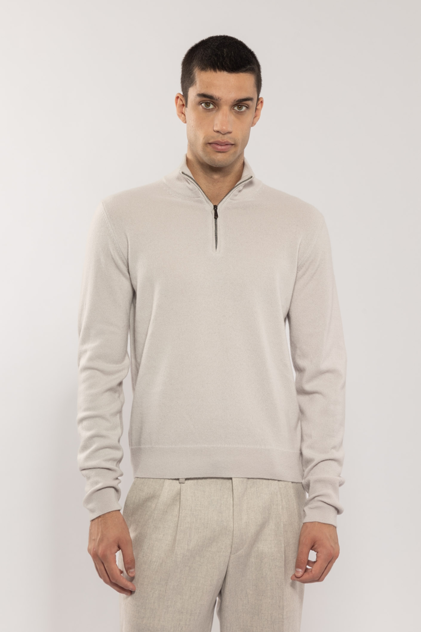 Serafino con Zip in Cashmere