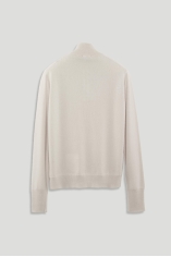 Henley Neckline with zipper in Cashmere