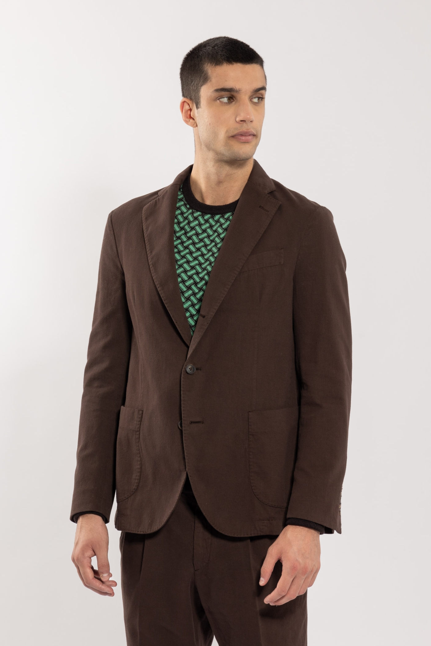 Cotton Single-breasted Jacket