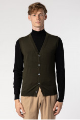 Wool Buttoned Vest