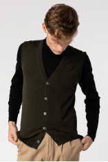 Wool Buttoned Vest