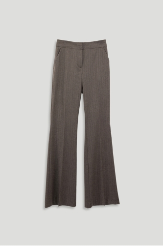 Wool Striped Pants