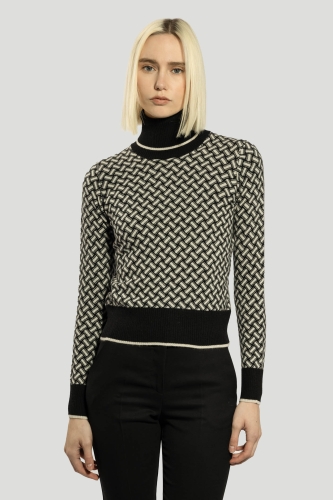 Razor Blade Turtleneck Sweater