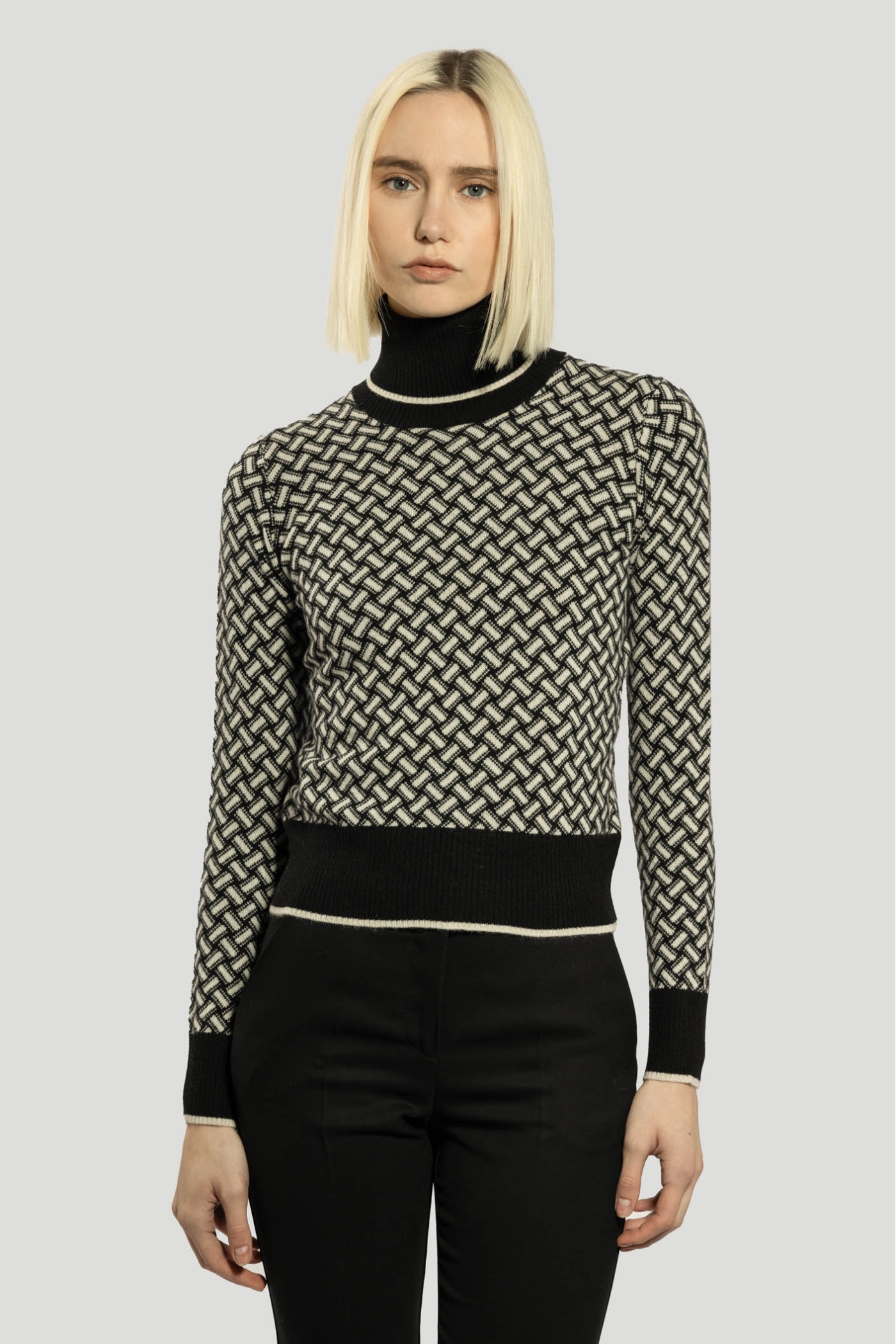 Razor Blade Turtleneck Sweater