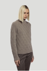 Turtleneck with Wool Braid