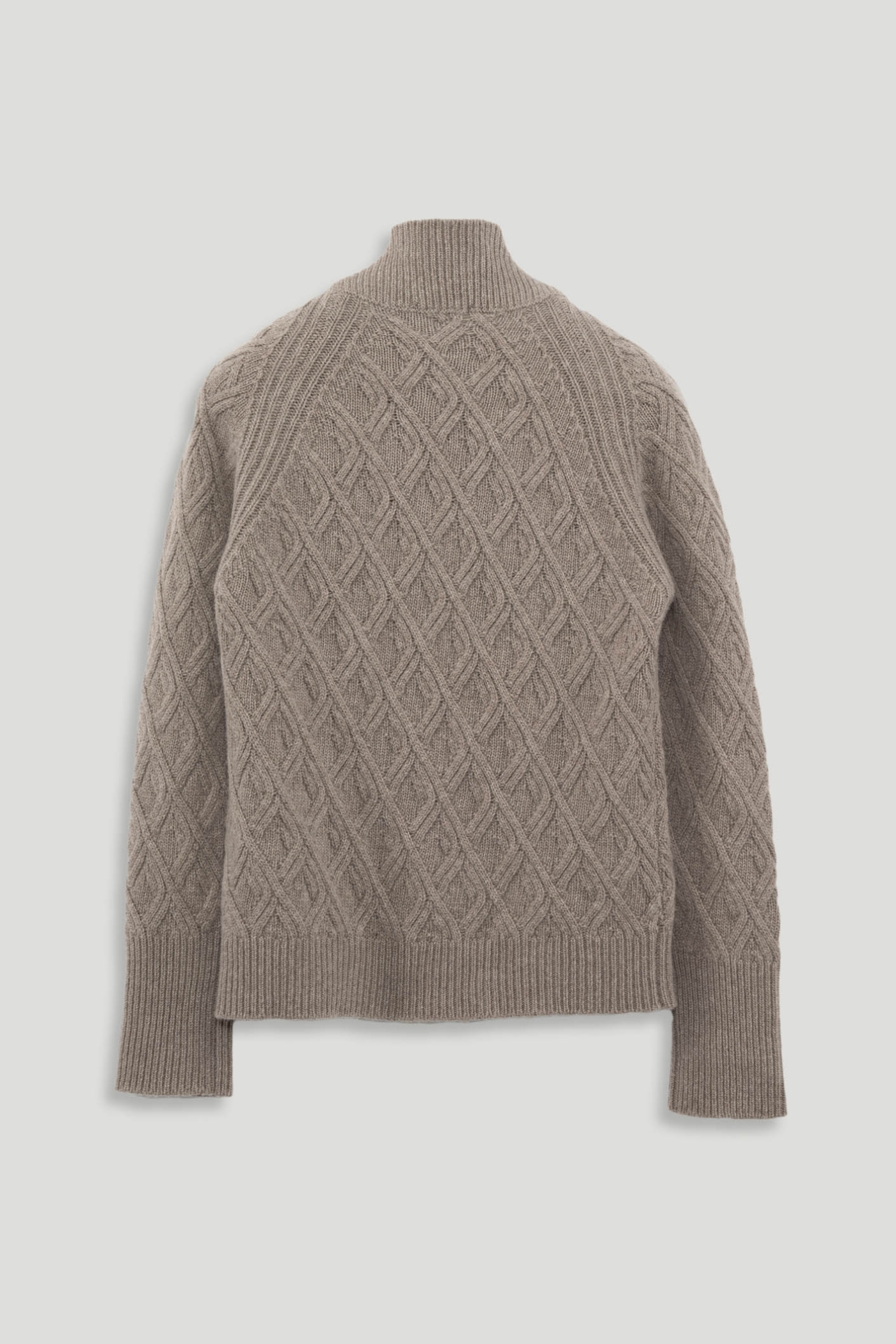 Turtleneck with Wool Braid