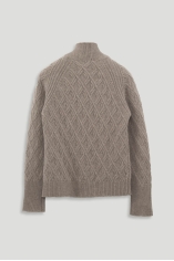 Turtleneck with Wool Braid