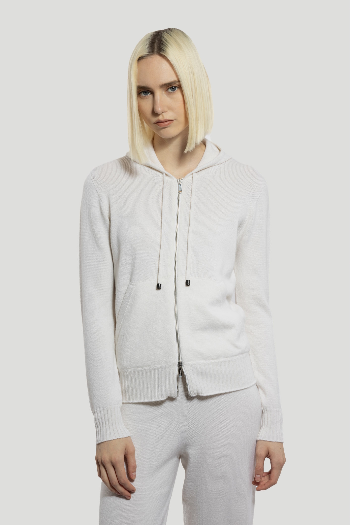 Maglia con Zip in Cashmere