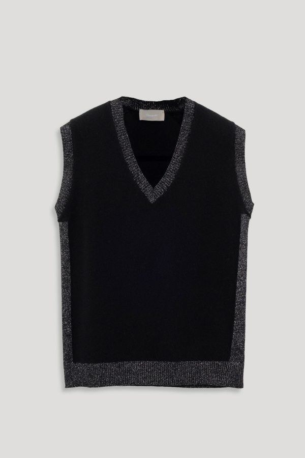 Wool V-neck Vest