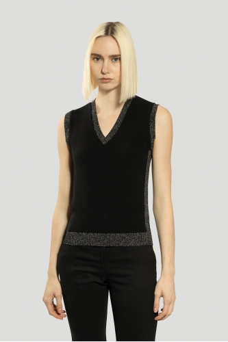 Wool V-neck Vest