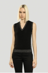 Wool V-neck Vest