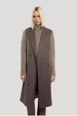 Sleeveless Wool Coat