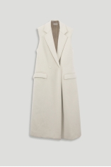 Sleeveless Wool Coat