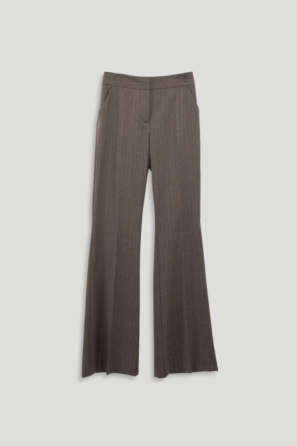 Wool Striped Pants