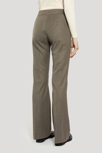 Wool Striped Pants