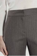 Pantaloni a Righe in Lana