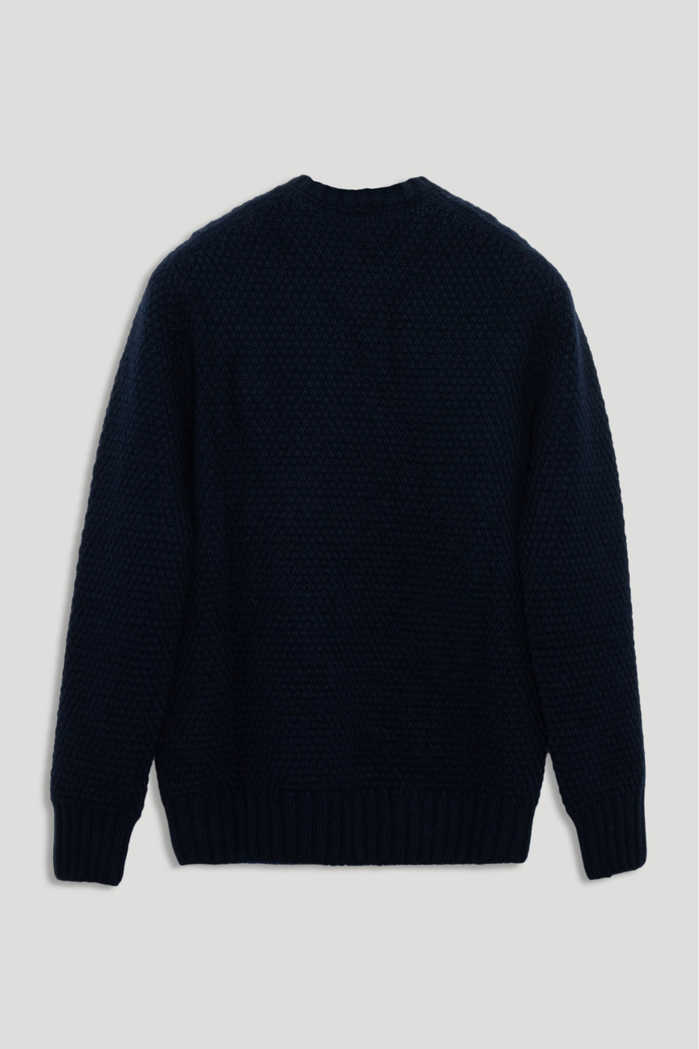 Aran Crew Neck Wool Sweater